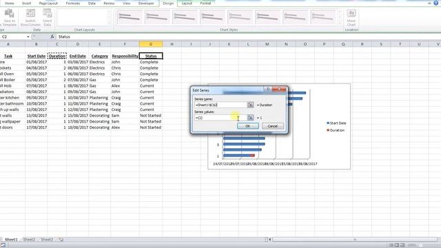 How to create a Gantt Chart in Excel смотреть онлайн