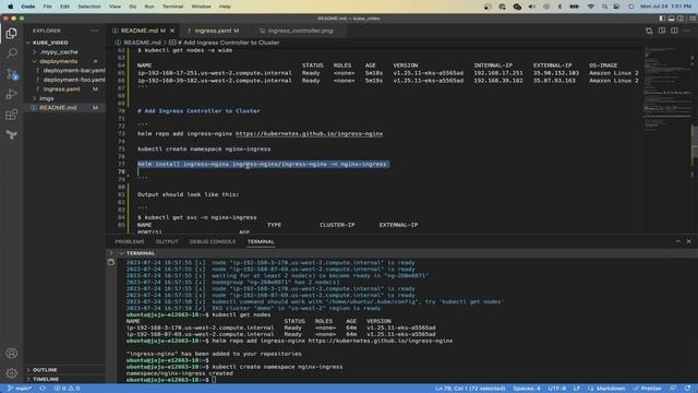 Learn to Set up NGIX Ingress Controller on EKS Cluster!!!! (Kubernetes, AWS) смотреть онлайн