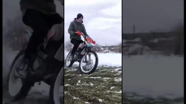 Мото парни!) #рек #питбайк #стант смотреть онлайн