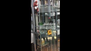 Спайдерное остекление шахты лифта аквапарка