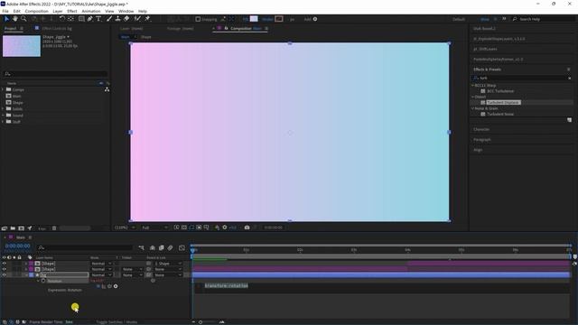 Интро в after effects | 3д шейп в after effects | Фон в after effects