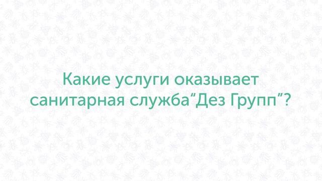 Чем занимаются современные санитарные службы? Спектр услуг СЭС смотреть онлайн