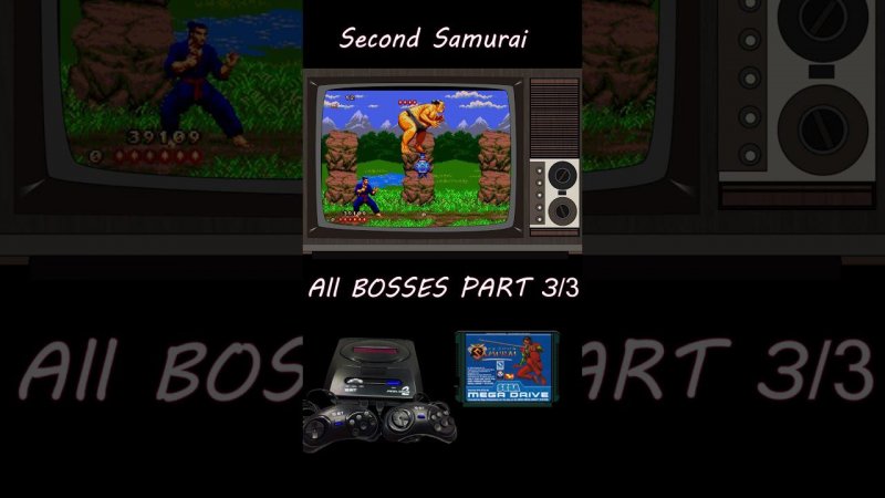 Second Samurai - All bosses Part3 #shorts #megadrive #genesis