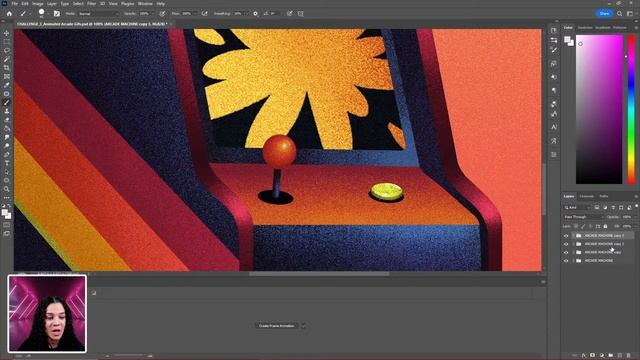 Animated Arcade Gifs | Photoshop Animation Challenge смотреть онлайн