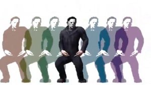 Майкл Майерс танцует под свою музыку и под битами