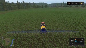 Farming Simulator 17 ➣ Сложный режим • Sosnovka. Часть 142. Удобрение своего поля с Соевыми Бобами