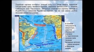 Схема поверхностных течений в океане. География 7 класс