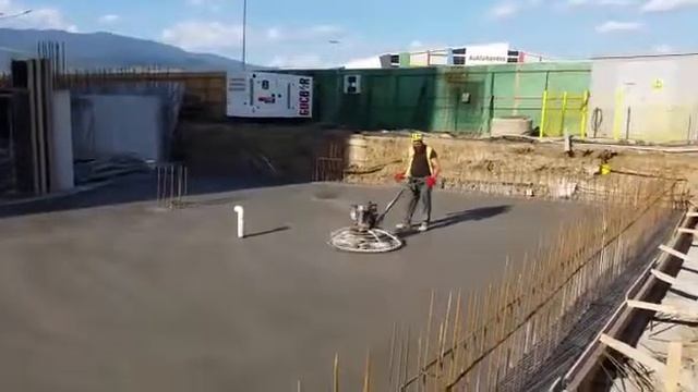 Шлифовка бетона вертолётом