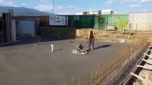 Шлифовка бетона вертолётом