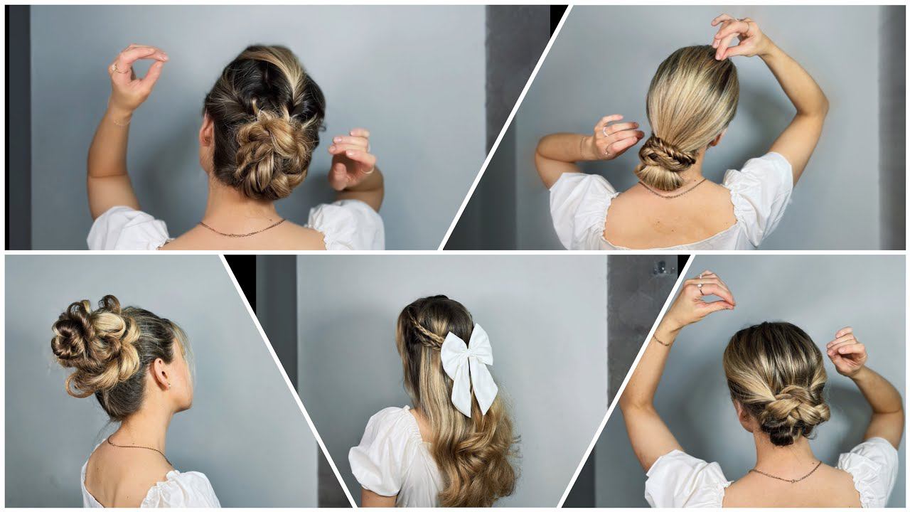 ТОП-5 ШИКАРНЫХ ПРИЧЕСОК НА СВАДЬБУ ПОДРУЖКАМ НЕВЕСТЫ ✨ Top-5 wedding hairstyles for bridesmaids