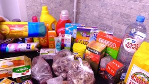 Закупка продуктов на месяц / Закупка бытовой химии / Обзор покупок