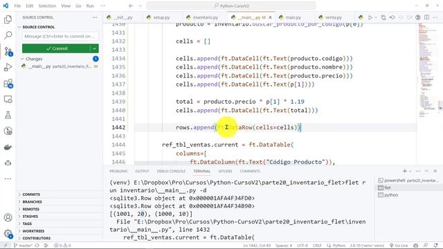 Python Curso V2: 896 Obtener Todas las Ventas para DataRows de Flet con Top 5 Productos Más Vendido смотреть онлайн