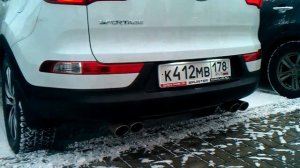 Sportage3 Двойной выхлоп