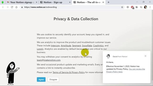 Регистрация аккаунта в Notion