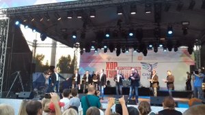 Хор Турецкого в Омске) Песня про Омск))) (05.08.16)