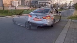 BMW GT 335i Downpipe exhaust sound | Start up revs and flybys