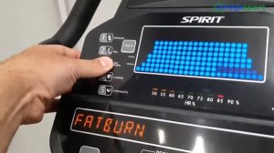 Видеоинструкция по настройке. Велотренажер SPIRIT FITNESS CU800