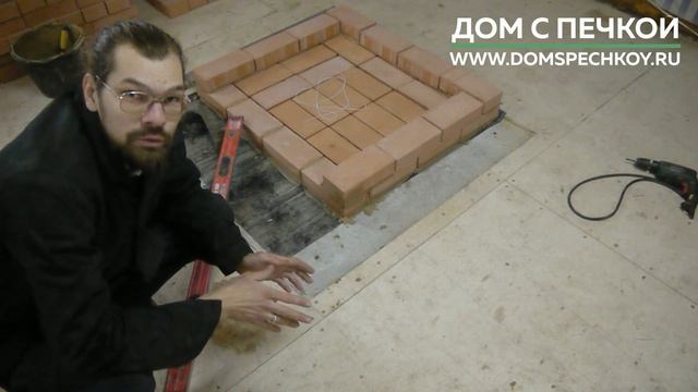 Как сделать ровную и красивую кирпичную печь. Идеальная геометрия печи. Обучение кладке печи. смотреть онлайн