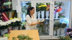 СВАДЕБНЫЙ БУКЕТ из Гидрангии и Белых Роз / Как Собрать Свадебный Букет / Студия Флористики Olinbuke