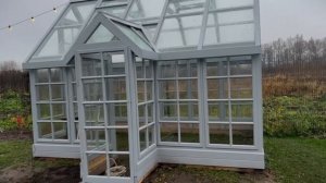 «Английская теплица» в Лен области ? сбылась мечта - построили теплицу! Green house in the garden?
