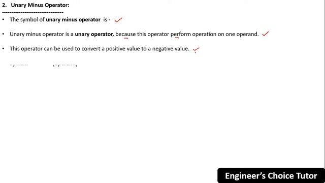 Unary Plus and Minus Operator in Java | Java Programming Language | Java