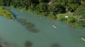 2021 Junction TX Up & Back Boat Race - A Colorful Start & A Drone View