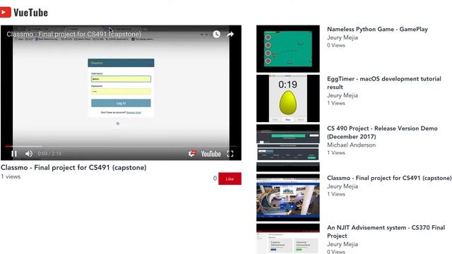 VueTube -  A youtube clone using Vue.js