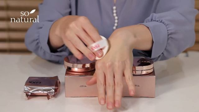 Кушон с эффектом фиксации для сияющего лица  SONATURAL GLOW FIXX CUSHION SPF 50 PA