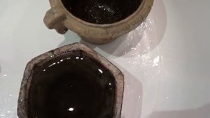 как помыть керамический горшок