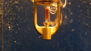 Срабатывание спринклера с принудительным пуском