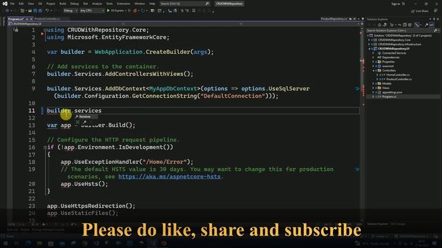 How to fix error: Unable to Resolve Service for Type Interface | Asp.Net Core MVC with Repository