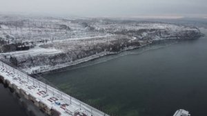 Братская ГЭС зимой
