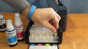 Как заправить принтер Epson L132. FLAB Unpack №37