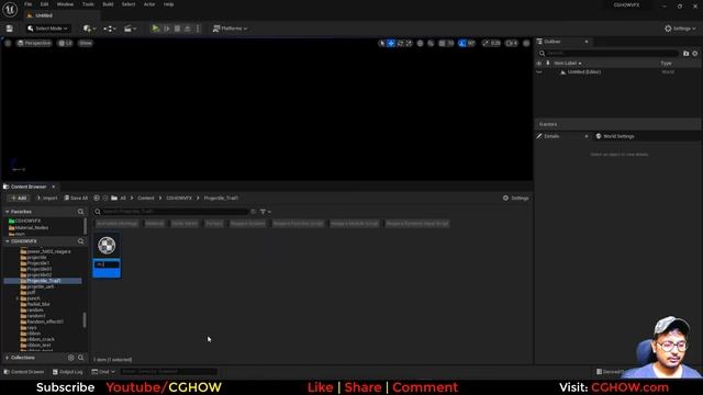 Projectile Trail in UE5 Niagara Tutorial | Download Files
