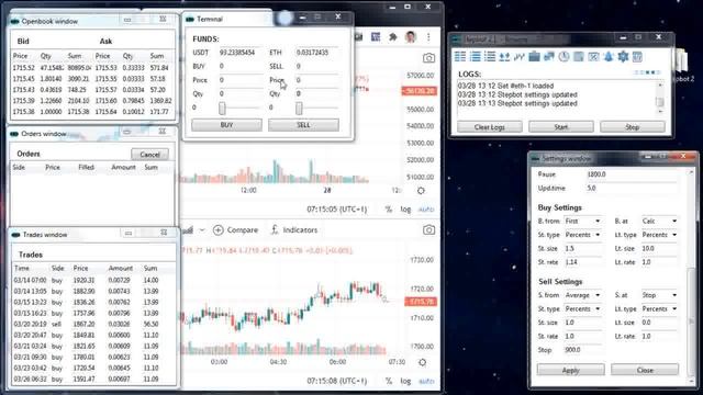 Обзор новой версии торгового робота Stepbot 2.1 для торговли криптовалютой.