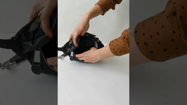 Современная сумка из оксфорда с кожаными вставками смотреть онлайн