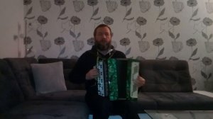 игра на баяне. "Подмосковные вечера." "Moscow Nights."