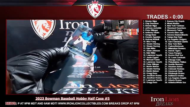 2023 Bowman Baseball Hobby Half Case #5