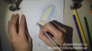 Как нарисовать кальмара карандашом (How to draw a squid with a pencil)