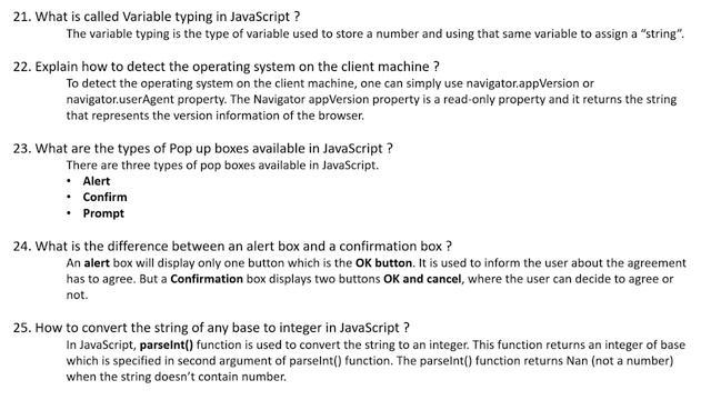 ??JavaScript Interview Questions and Answers for Beginners and Experts??