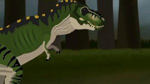 rexy JP vs buck TLW stick nodes pro dinosaurs battles season 2 EP 1