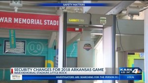 Security Changes for War Memorial Razorback Game