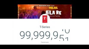 T-series scored 100 MILLION (100000000)/ T-series набрала 100 миллионов подписчиков