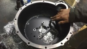 Переходной колокол для установки КПП Mercedes на двигатель Cummins isf 2.8