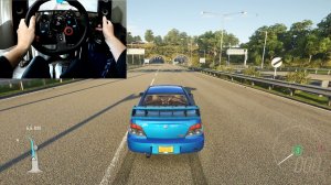 Subaru Impreza WRX STI Forza Horizon 4 выжимаю максимум на руле Logitech g29