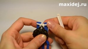 Панда из резинок на карандаш на рогатке | Panda Bear Rainbow Loom Pencil