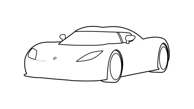 How to draw a KOENIGSEGG AGERA R / drawing koenigsegg agera 2011 sports car смотреть онлайн