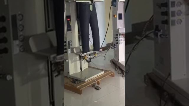 Vertical pans finisher machine, blower, with ironing