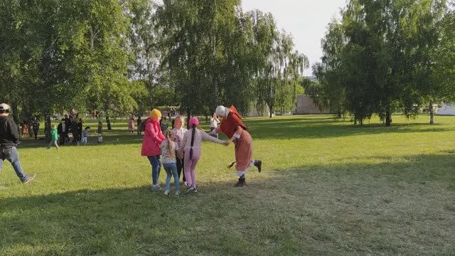 Реконструкция эпохи в формате дополненной реальности в парке им. Ю. М. Лужкова