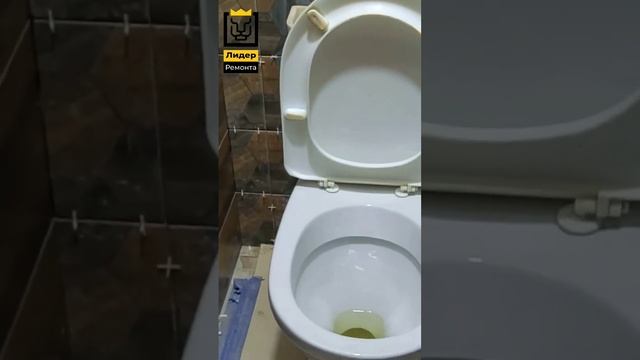 Укладка плитки в туалете. Ремонт санузла под ключ в Минске. #ремонтваннойитуалета #ремонтсанузла